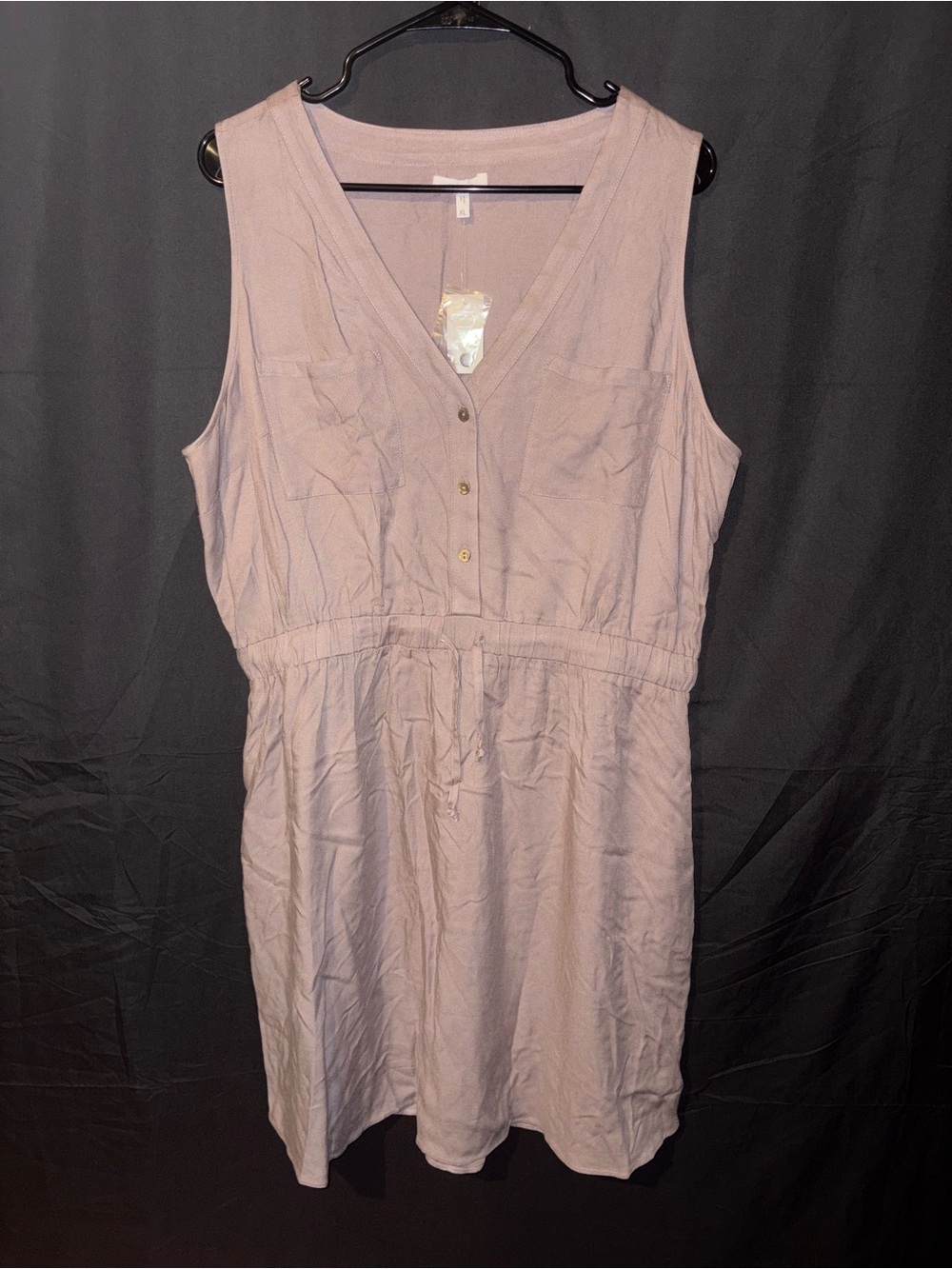 Maurices Sleeveless Drawstring Waist Dress